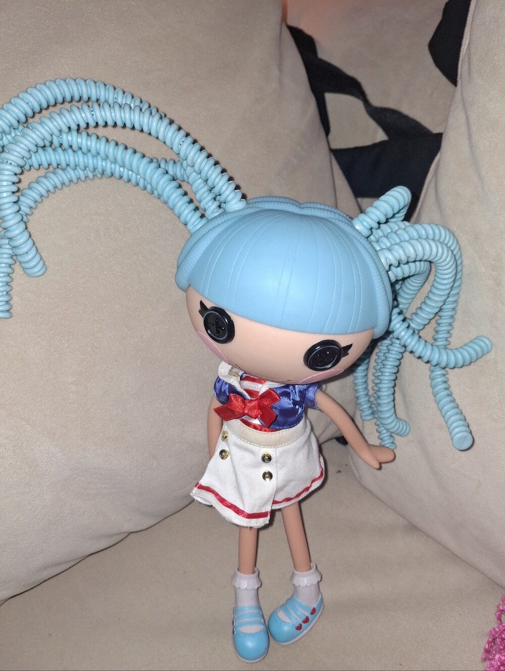 Lalaloopsy 11 inc Blue-Haired Spiral Ponytail Doll with Sailor Outfit